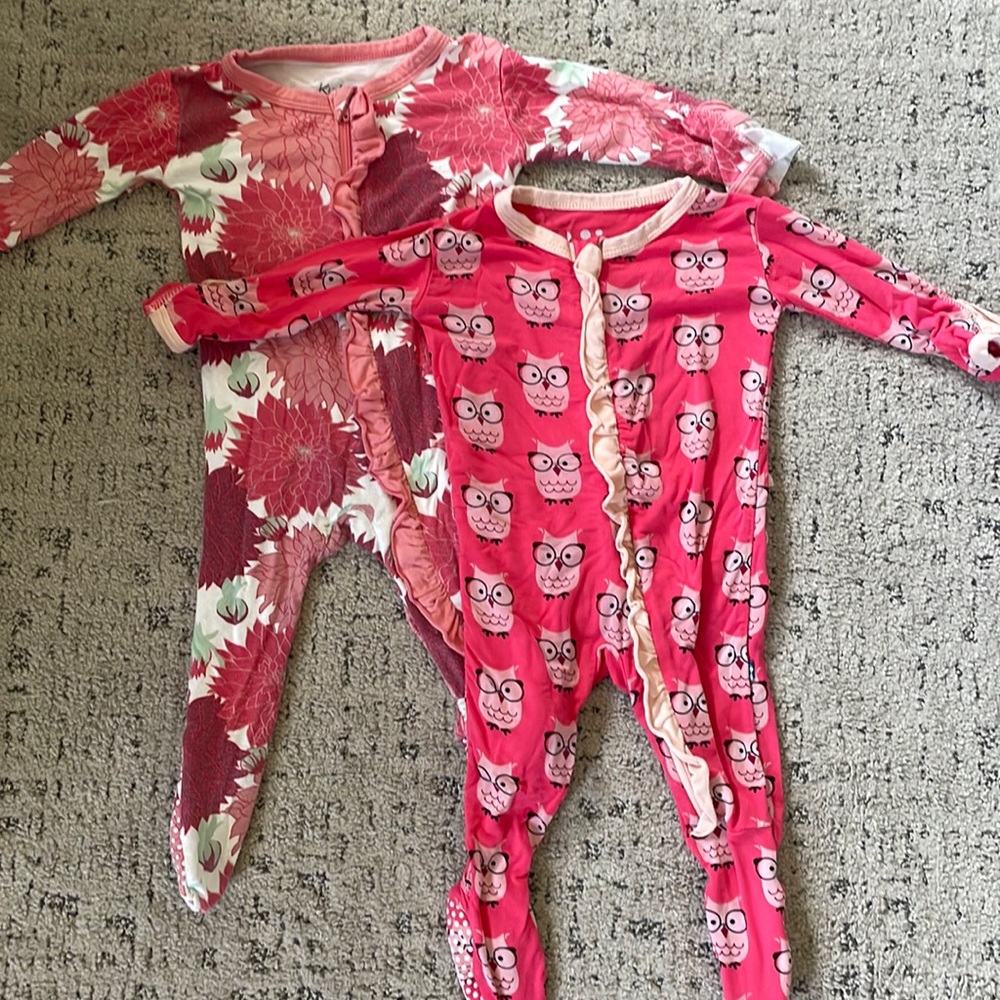 Kickee Pants Sleepers, size 3-6 mos